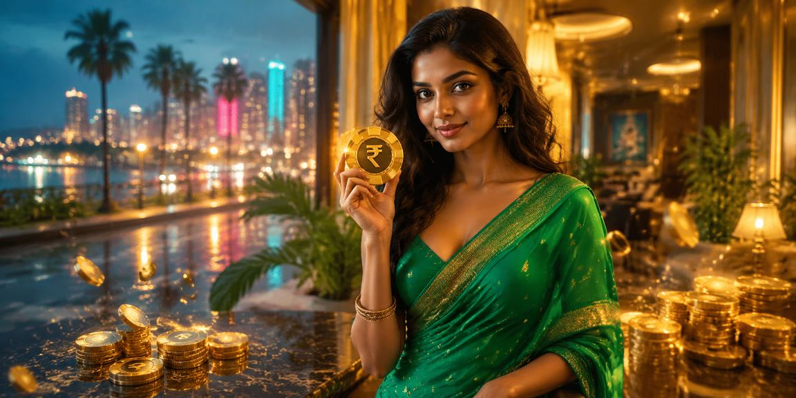 Female player using mobile for online casino in Mumbai